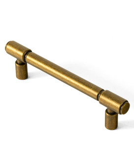 Gooki 6 Pack 37896Mm Cc Kitchen Cabinet Hardware Antique Brass Drawer Pulls Retro Bar Handle For Dresser Cupboard Vint