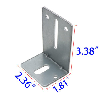 Garage Door Track Jamb Bracket J6 Heavy Duty Track Bracket With 12 Gauge Steel Garage Door Parts For Garage Door Reinforcement