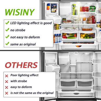 Wisiny W11043011 Refrigerator Led Light Board W10866538 Led Light Module Compatible For Kenmore Maytag Amana Ikea Whirlpool Refr