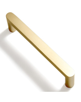 Gooki 6 Pack Pure Brass Made Luxurious Cabinet Pulls Matte 334 Inches Center To Center Brushed Brass