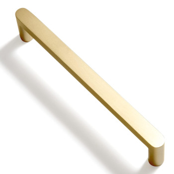 Gooki 6 Pack Pure Brass Made Luxurious Cabinet Pulls Matte 5 Inches Center To Center Brushed Brass