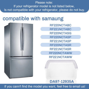 Da9712935A Door Bin Rf220Nctasr Door Shelf Compatible With Samsungboth Left And Right Rf220Nctasg Rf220Nctaww Rf220Nctasp