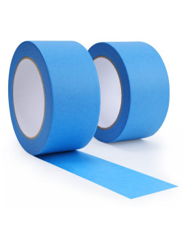 Lichamp Blue Painters Tape 2 Bulk Pack 19 Inch By 55 Yards Paper Tape Blue Masking Tape For Crafts Arts