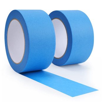 Lichamp Blue Painters Tape 2 Bulk Pack 19 Inch By 55 Yards Paper Tape Blue Masking Tape For Crafts Arts