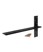 Free Hanging T Shelf Bracket Solid Heavy Duty Steel Knee Wall Hidden Granite Countertop Support Floating Bracket Hardware Univ