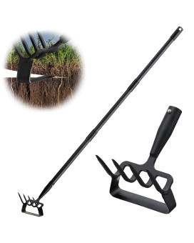 Garden Hoe Cultivator Stirrup Hoe Garden Tool For Weeding 62 Inch Heavy Duty Hula Hoe With Adjustable Long Handle Action Scuf