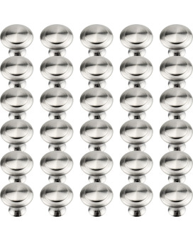 Ifamio 30 Pack Kitchen Cabinet Knobs Round Cupboard Handles Stainless Steel Kitchen Cabinet Drawer Pulls For Kitchen Cupboard Do