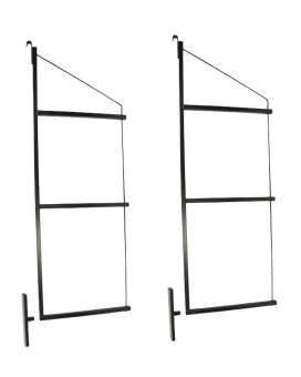 Mytee Products 2 Pack Of 3 Tier Shipping Container Shelving Bracket With 18D X 60H Black Powder Coated Steel Shelf Bra