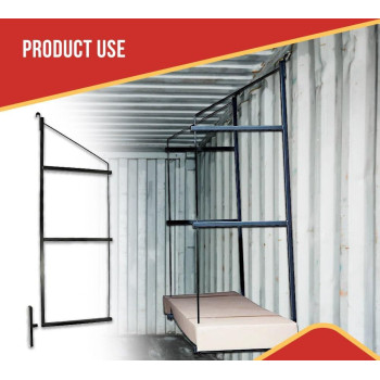 Mytee Products 2 Pack Of 3 Tier Shipping Container Shelving Bracket With 18D X 60H Black Powder Coated Steel Shelf Bra