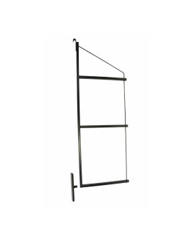 Mytee Products 3 Tier Shipping Container Shelving Bracket With 18D X 60H Black Powder Coated Steel Shelf Brackets For