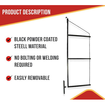 Mytee Products 3 Tier Shipping Container Shelving Bracket With 18D X 60H Black Powder Coated Steel Shelf Brackets For