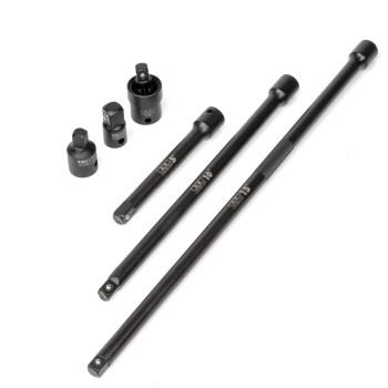 Neiko 00240A 38 Inch Impact Socket Extension And Socket Adapter Set 6 Pc Reducer Set 5 10 15 Long Extension Bars Uni