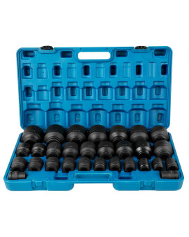 Vevor Impact Socket Set 34 Inches 29 Piece Impact Sockets 6Point Sockets Rugged Construction Crm0 34 Inches Drive Socket