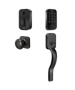 Yale Assure Lock 2 Touchscreen With Wifi And Ridgefield Handle In Black Suede