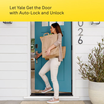 Yale Assure Lock 2 Touchscreen With Wifi And Valdosta Lever In Satin Nickel