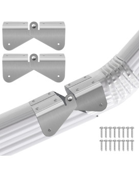 2 Pcs Gutter Extension Hinge Downspout Extension Flipup Hinge Easy Diy Installation On Any Size Rectangle Or Square Downspout