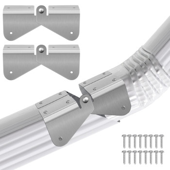 2 Pcs Gutter Extension Hinge Downspout Extension Flipup Hinge Easy Diy Installation On Any Size Rectangle Or Square Downspout