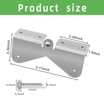 2Pack 4Pcs Gutter Extension Hinge Downspout Extension Flipup Hinge Easy Diy Installation On Any Size Rectangle Or Square Down