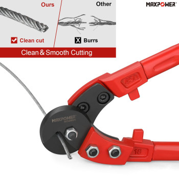 Maxpower Cable Cutters 18Inch Heavy Duty Wire Rope Cutter Steel Wire Cutters Heavy Duty Industrial Strength Cable Cutter For H