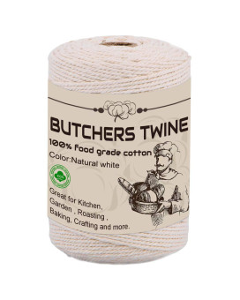 Cotton Bakers Twine 509Ft Natural White Twine String 2Mm Butchers Twine White Twine Kitchen Twine Cooking Twine Garden Twine Str