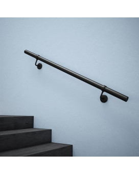 Rothley 33 Ft Industrial Ada Handrails For Indoor Stairs Metal Staircase Handrails Wall Mount Stair Handrail 16 Round Sturd