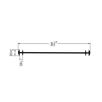 Midland Garage Door Weatherseal 18 Foot Seal