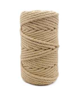 Leecogo 6Mm Jute Rope 164 Feet Heavy Duty And Thick Twine Rope For Gardening Crafting Packing Bundling And Home Decor