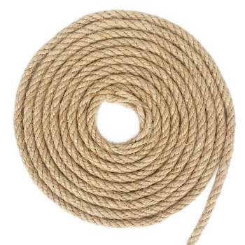 Leecogo 6Mm Jute Rope 164 Feet Heavy Duty And Thick Twine Rope For Gardening Crafting Packing Bundling And Home Decor