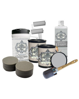 Allinone Paint 2 Quart Cabinet Paint Bundle And Kit Cobblestone Gray