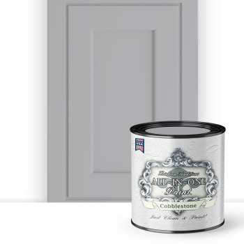 Allinone Paint 2 Quart Cabinet Paint Bundle And Kit Cobblestone Gray