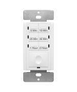 Enerlites 2Hour Countdown Timer Switch 5102030 Min 12 Hr For Bathroom Fans Heaters Lights Led Indicator 120Vac 800W