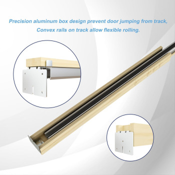 Jubest Pocket Door Frame Kit With 88Lbs Twoway Softclose Mechanism Smoothly And Quietly Easy To Install Hidden Door Kit For