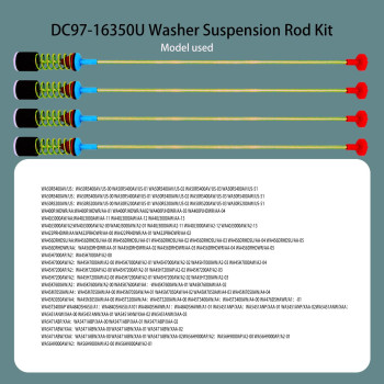 Upgrade Dc9716350U Washer Suspension Rods And Spring Assembly4Oem Replace Dc9705280W Dc9716350D Dc9716350K Compatible Wit