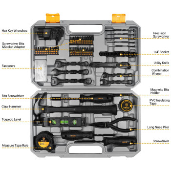 Dekopro Tool Kit Set Box Home Repair Tools Basic Hand Toolbox Sets 148Piece