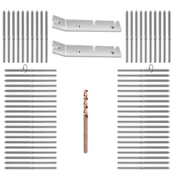 Cke 40 Pack T316 Stainless Steel Leftright Handed Thread Swage Lag Screws For Wood Post 18 Cable Deck Railing Kit Stair Rail