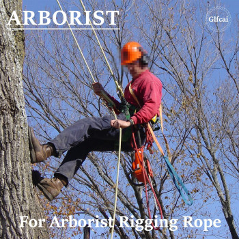 Polyester Braided Arborist Rope12 In X 100Ft Strength And Durability Strong Arborist Rigging Rope 48 Strands For Various Outd