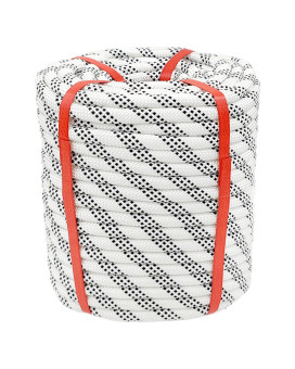 Climbing Rope 12 In X 150 Ft White Bull Rope Polyester Braided Arborist Rope 12 Inch 48 Strands 150Ft For Tree Pulling Nautica