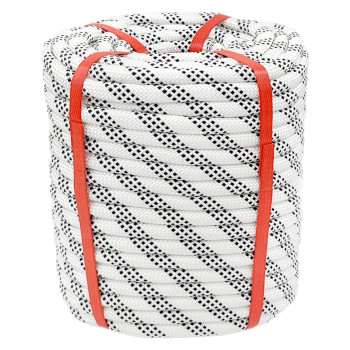 Climbing Rope 12 In X 150 Ft White Bull Rope Polyester Braided Arborist Rope 12 Inch 48 Strands 150Ft For Tree Pulling Nautica