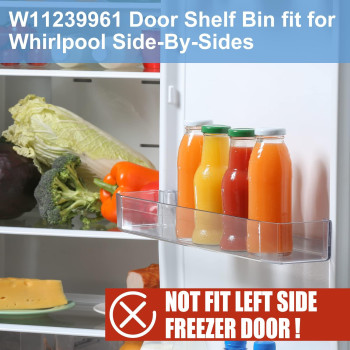 Upgraded W11239961 W10900538 Door Shelf Bin Replacement By Sikawai Compatible With Whirlpool Refrigerator Wrs311Sdhwrs325Sd