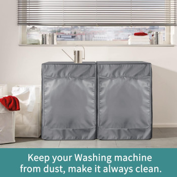 2Pack Washer Dryer Cover Washine Machine Cover Waterproof Washing Machine Cover Dustproof Thickening For Frontloading Machine W