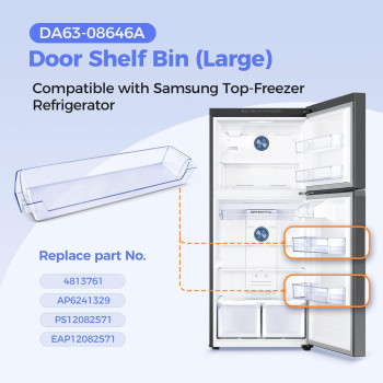 Da6308646A Refrigerator Door Shelf Bin Compatible With Samsung Refrigerator Rt21M6213Sg Rt21M6213Sr Rt21M6213Ww Rt21M6215Sg Rt2