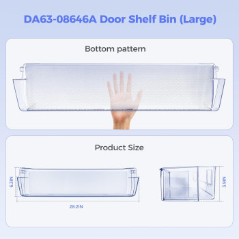 Da6308646A Refrigerator Door Shelf Bin Compatible With Samsung Refrigerator Rt21M6213Sg Rt21M6213Sr Rt21M6213Ww Rt21M6215Sg Rt2