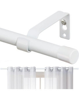 Curtain Rods For Windows 66 To 120 58 Inch Matte White Curtain Rod Set With Brackets Heavy Duty Modern Drapery Curtain Rods S