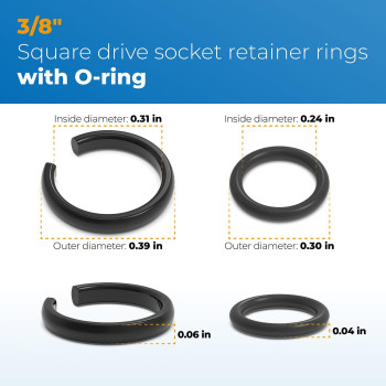 38 Impact Retaining Ring Fits Milwaukee 38 Impact Friction Ring Clip With Oring Impact Hog Ring Replacement For Milwaukee T