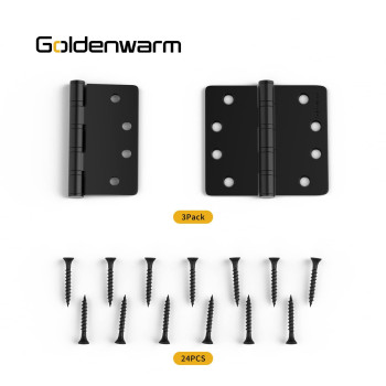 3 Pack Goldenwarm Ball Bearing Door Hinges For Exterior Interior Doors 4In Stainless Steel Door Hinges Heavyduty Door Hinges