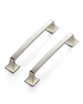 Ravinte 30 Pack Solid 5 Square Foot Cabinet Arch Pull Kitchen Cabinet Handles Brushed Nickel Cabinet Pulls Silver Drawer Pulls