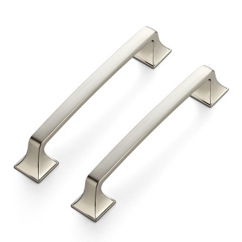 Ravinte 30 Pack Solid 5 Square Foot Cabinet Arch Pull Kitchen Cabinet Handles Brushed Nickel Cabinet Pulls Silver Drawer Pulls