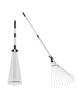 Greatbuddy Adjustable Leaf Rake 723 Expandable Width Perfect For Shrub Flower Bed Lawn Yard Garden Cleaning Lightwei