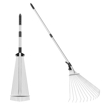 Greatbuddy Adjustable Leaf Rake 723 Expandable Width Perfect For Shrub Flower Bed Lawn Yard Garden Cleaning Lightwei