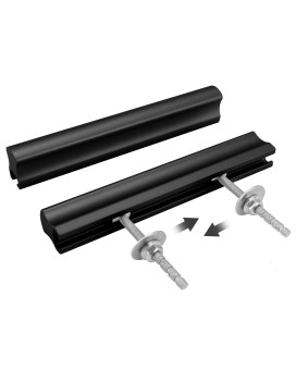 Peaha 5 Pack Adjustable Cabinet Pulls Adjustable Hardware Drawer Pulls Overall Length 102Mm4Inch Matte Black Adjustable Pulls